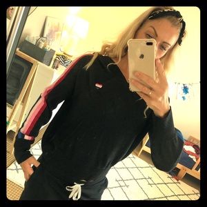 Spiritual gangster rainbow heart pullover hoodie